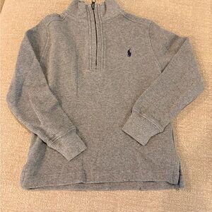 Polo by Ralph Lauren Light Gray Zip-Up Sweater